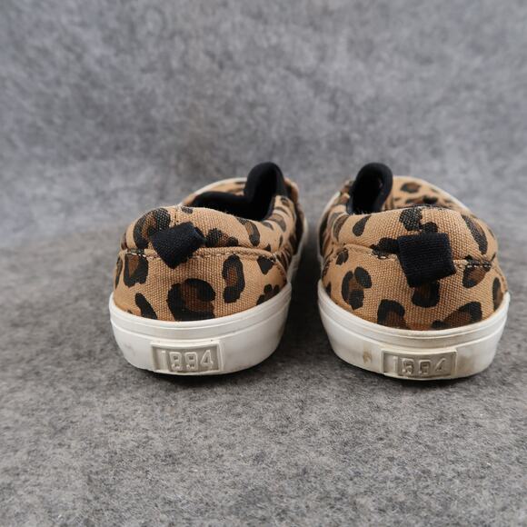 Old Navy Shoes Toddler Kids 9 Slip On Sneakers Casual Leopard Prints Canvas - Picture 5 of 11